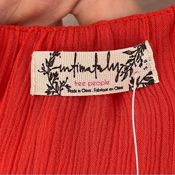 Free People Cascades Ruffle Cami in Fire Size S Fairy Fairycore - Picture 7 of 10